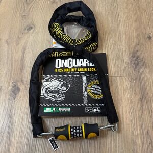 OnGuard 8125 Mastiff Chain Lock 4ft x 4mm Resettable 4-Digit Combination NWT